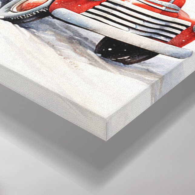 Vintage jul Art Canvastryck (Hörn (nedre))