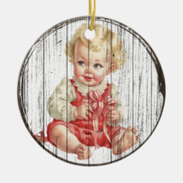 Vintage jul Baby Ornament
