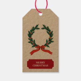 Vintage jul Berry WAN Helgdag Gift Märkre Presentetikett