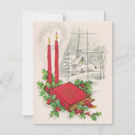 Vintage jul Bible Julkort