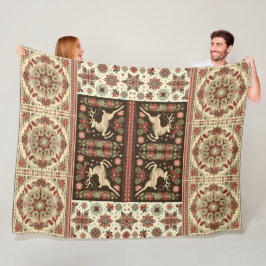 Vintage jul Blanket Design Fleecefilt