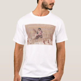 Vintage jul Boy Flies Airship Fantasy T-shirt