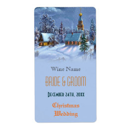 Vintage jul bröllop vin fraktsedel