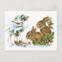 Vintage jul Bunnies
