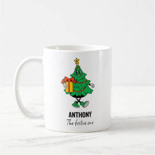 Vintage jul Character Anpassningsbar Personality M Kaffemugg