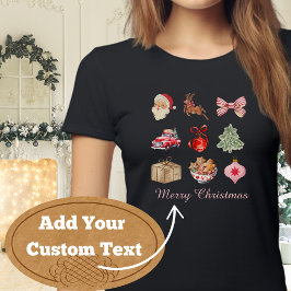 Vintage jul Cheer T Shirt