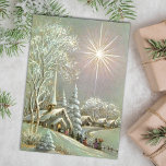 Vintage jul Church Winter Julkort<br><div class="desc">Vackra Vintage-julen åker till kyrkogården snö. Perfekt utöver din vintage eller underbar för att skicka ut till familj och vänner för julhelgen. Detta kan överföras till andra produkter,  inklusive ett vikt helgdag-kort.</div>