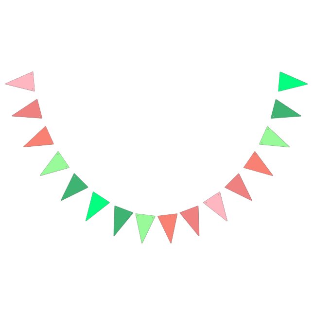 Vintage jul Deor Gradient Bunting Flaggor (Alla)