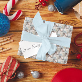 Vintage jul Donkey Kitten Presentpapper