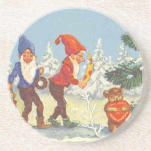 Vintage jul, Elves i Snö-skogsvaktaren Underlägg