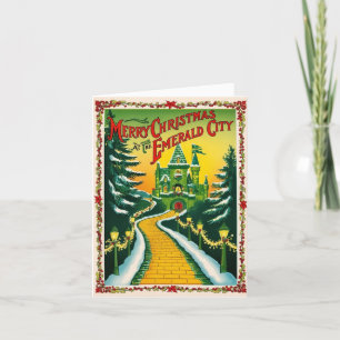 Vintage jul Emerald City Helgkort