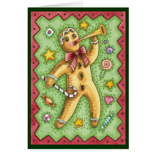 Vintage jul, enkelt att anpassa kort (Framsidan)