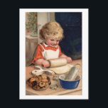 Vintage jul - Flickor Baking Cookies Helg Vykort<br><div class="desc">Vintage jul Angel-Nyckelringar. Vintage och retro bilder från värld runt. Vintage Santa, barn, Julgranar, vintage leksaker med mera. Många anpassade deteckningar kommer att bli lediga om du vill lägga till din egen text, får du välja mellan olika färger av typsnitt och teckensnitt. Vi har ett underbarare urval av tuttar och...</div>