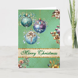 Vintage Jul för prydnadsföremål Helgkort