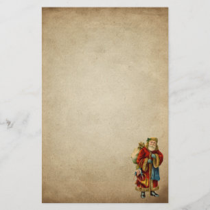 Vintage jul Gamla Jultomten Brevpapper