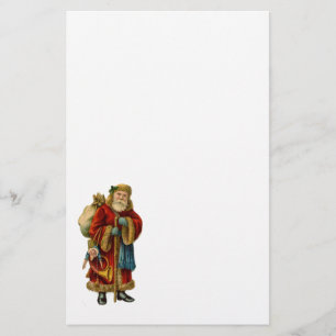 Vintage jul Gamla Jultomten Brevpapper