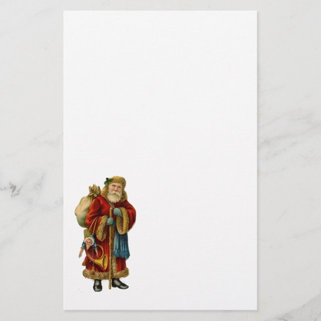 Vintage jul Gamla Jultomten Brevpapper (Framsida)