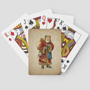 Vintage jul Gamla Jultomten Casinokort