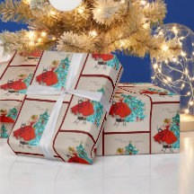 Vintage jul Girl Decoration Träd