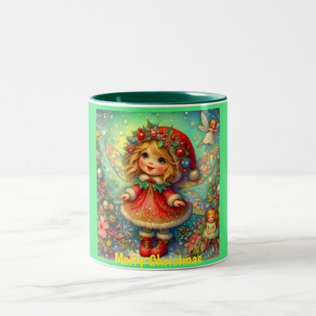 VINTAGE Jul GIRL~ Två-Tonad Mugg (Center)