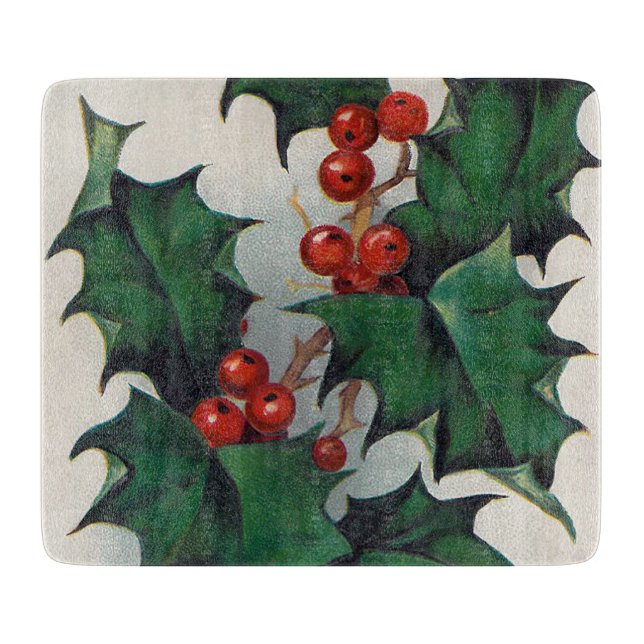 Vintage jul Glasskärl av glas (Framsidan)