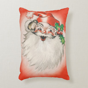 Vintage jul, glatt retro 50-tals jultomte prydnadskudde