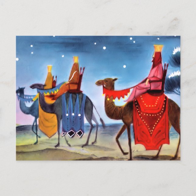 Vintage jul Hälsning vykort (Framsida)