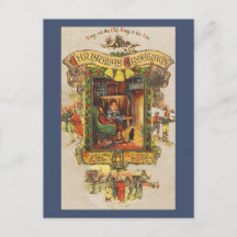 Vintage jul Hälsning vykort