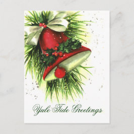 Vintage jul Hälsning vykort