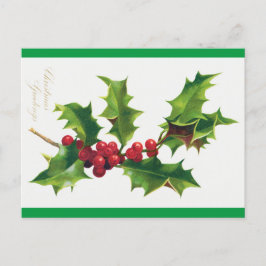 Vintage jul Hälsning vykort (1906)