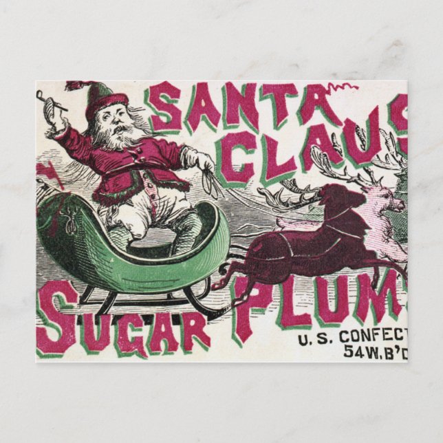 Vintage: Jul - Helg Vykort (Framsida)