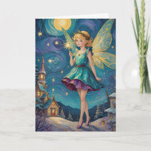 Vintage jul Helgdag Fairy Anpassade