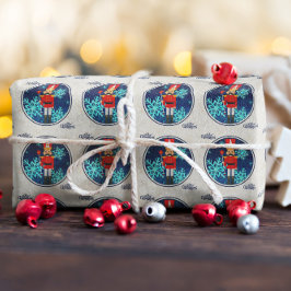 Vintage jul Helgdag Nutcracker Presentpapper