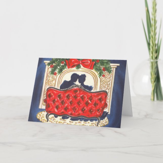 Vintage jul helgkort (Framsida)