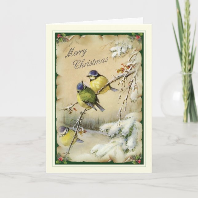 Vintage jul helgkort (Framsida)