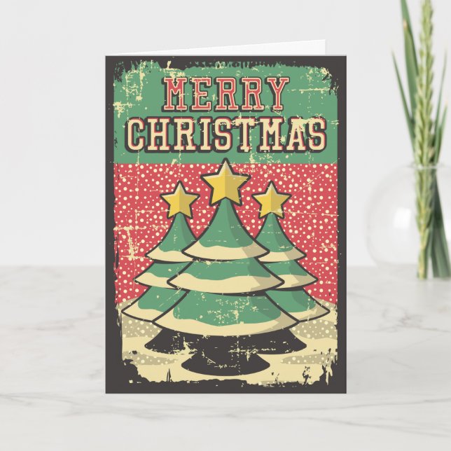 Vintage jul helgkort (Framsida)