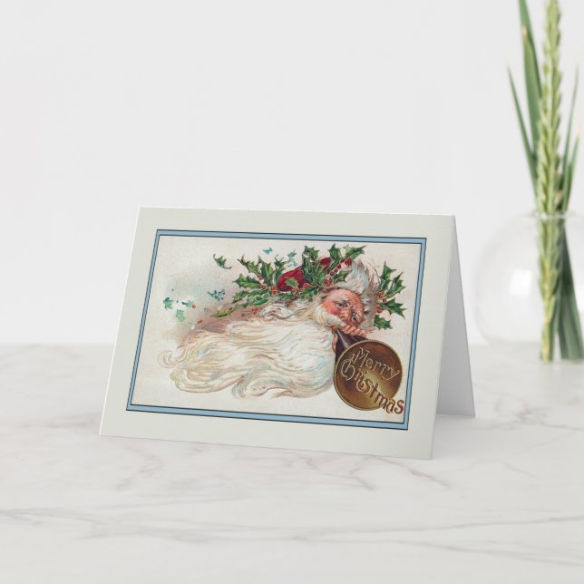 Vintage jul helgkort (Framsida)