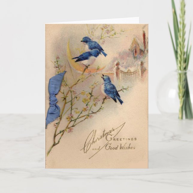 Vintage jul helgkort (Framsida)