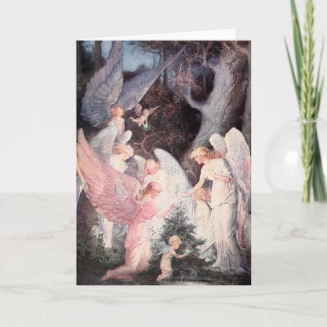 Vintage jul helgkort (Framsida)