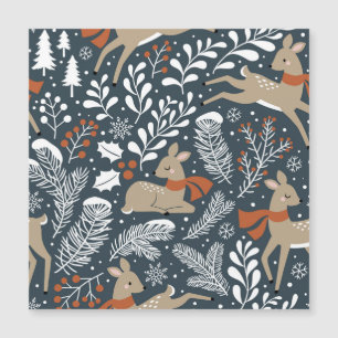 Vintage jul-hjort, festlig design