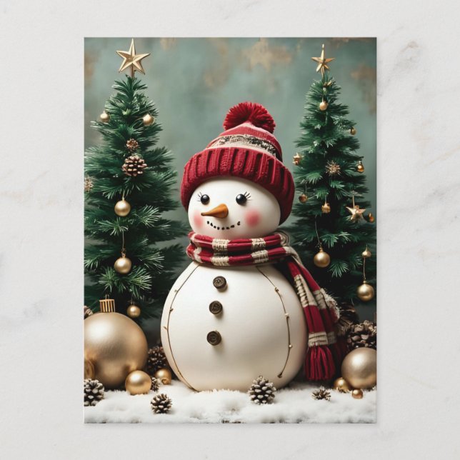 Vintage jul - Högtidskort Helg Vykort (Framsida)