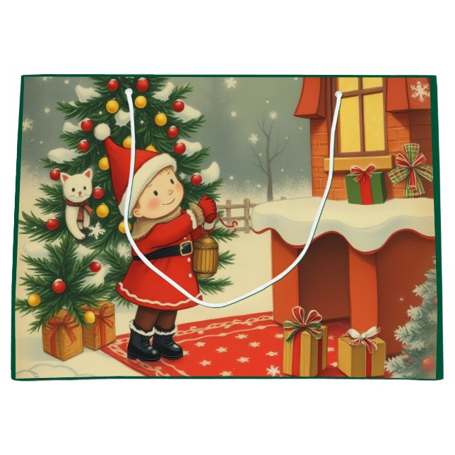 Vintage jul Illustration (Framsidan)