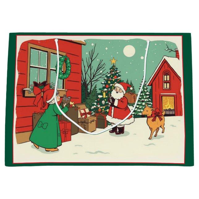 Vintage jul Illustration (Framsidan)