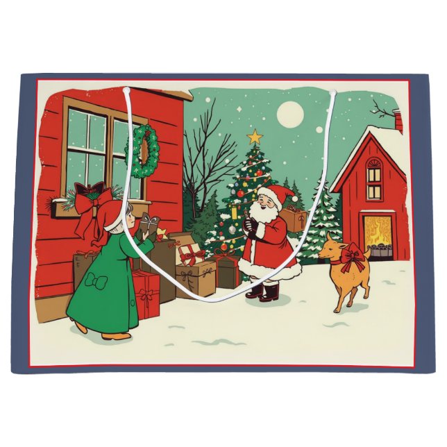 Vintage jul Illustration (Framsidan)