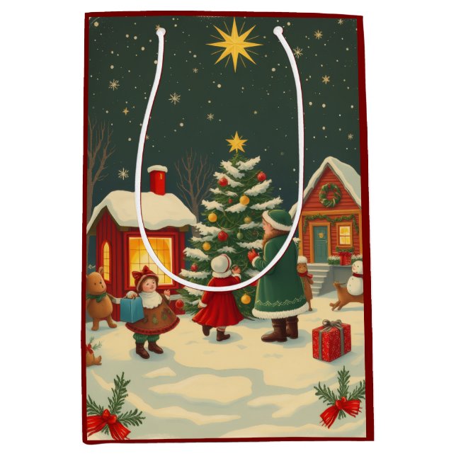 Vintage jul Illustration (Framsidan)