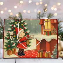 Vintage jul Illustration