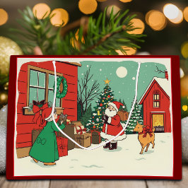 Vintage jul Illustration
