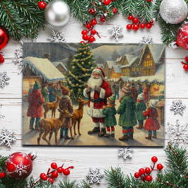 Vintage jul Illustration