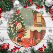 Vintage jul Illustration