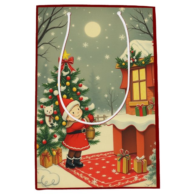 Vintage jul Illustration (Framsidan)